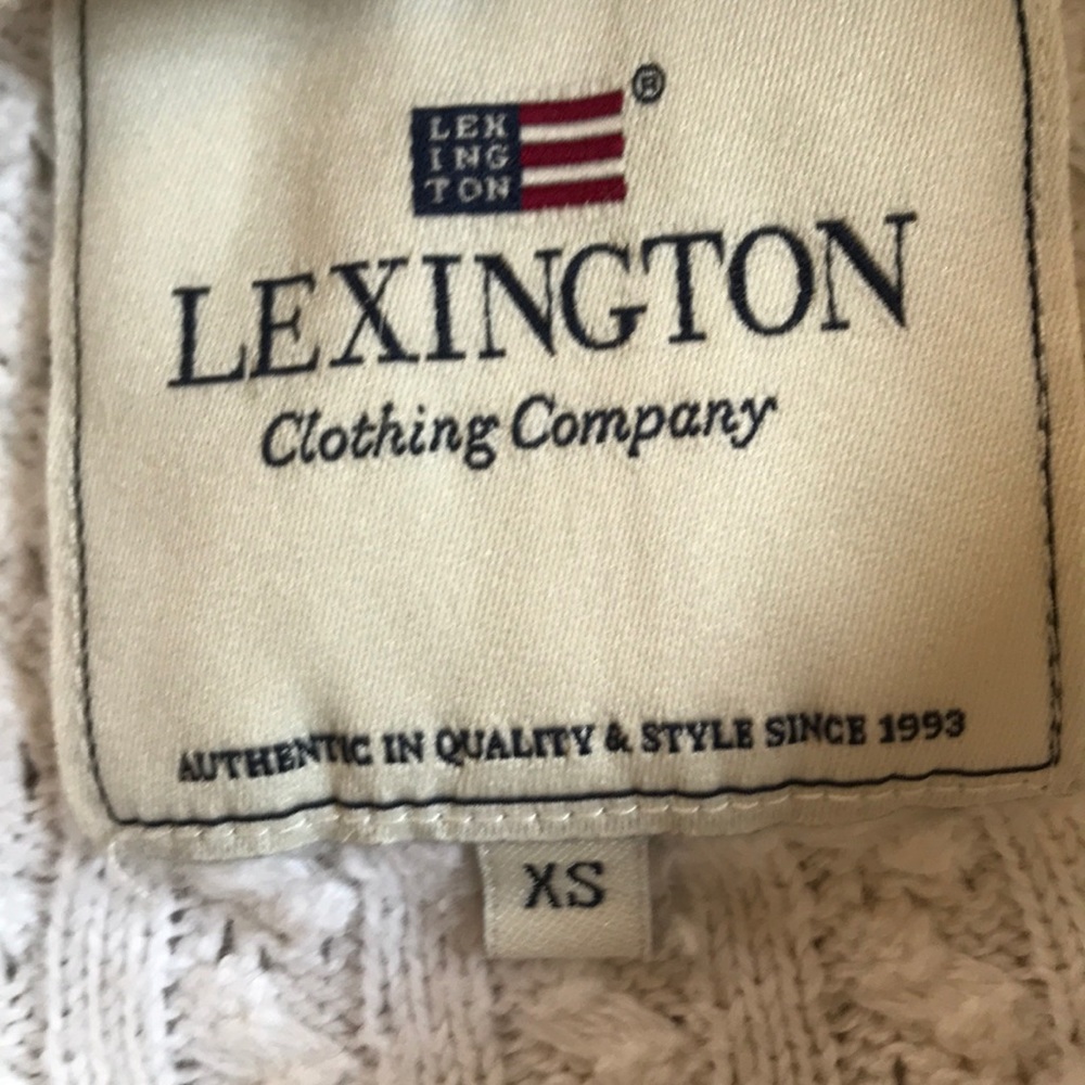Lexington Co Cotton/Cashmere Cable knit Sweater - Picture 2 of 4